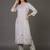 structured women printed kurta with trousers