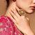 pink embroidered bandhani saree