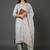 structured women printed kurta with trousers
