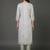 structured women printed kurta with trousers