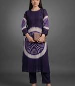 formal women dyed kurta with trousers