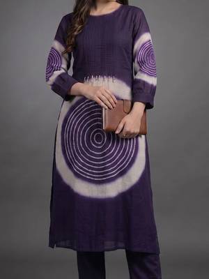 formal women dyed kurta with trousers 2