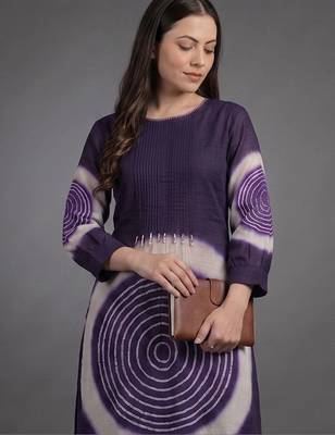 formal women dyed kurta with trousers 3