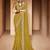 olive embroidered bandhani saree