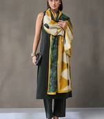 tailored women ethnic motifs regular cotton kurta with trousers & with dupatta
