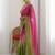 Multicolor embellished embroidered tissue heavy work saree