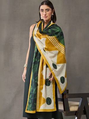 tailored women ethnic motifs regular cotton kurta with trousers & with dupatta 2