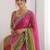Multicolor embellished embroidered tissue heavy work saree