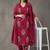 everyday workwear women ethnic motifs embroidered regular thread work cotton kurta with trousers & with dupatta