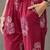 everyday workwear women ethnic motifs embroidered regular thread work cotton kurta with trousers & with dupatta