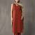 structured women regular cotton kurta with trousers & with dupatta