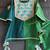 Green printed cotton silk kurta set