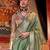 green striped woven design zari uppada celebrity saree