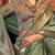 green striped woven design zari uppada celebrity saree