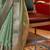 green striped woven design zari uppada celebrity saree