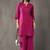 structured women regular cotton kurta with palazzos