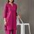 structured women regular cotton kurta with palazzos