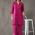structured women regular cotton kurta with palazzos
