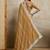 mustard embroidered silk blend saree