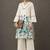 everyday workwear women floral printed regular cotton kurta with palazzos