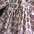 Purple printed cotton silk kurta dhoti set