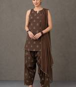 smart printed kurta set