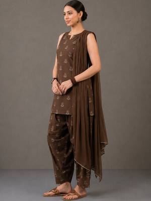 smart printed kurta set 4