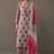 formal women floral printed regular cotton kurta with trousers & with dupatta