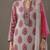 formal women floral printed regular cotton kurta with trousers & with dupatta