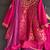 Fuchsia pink woven brocade sharara set