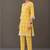 structured women floral printed regular cotton kurta with trousers