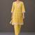 structured women floral printed regular cotton kurta with trousers