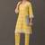 structured women floral printed regular cotton kurta with trousers