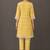 structured women floral printed regular cotton kurta with trousers