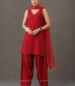 formal women regular kurta with patiala & with dupatta