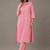 tailored women printed kurta with trousers