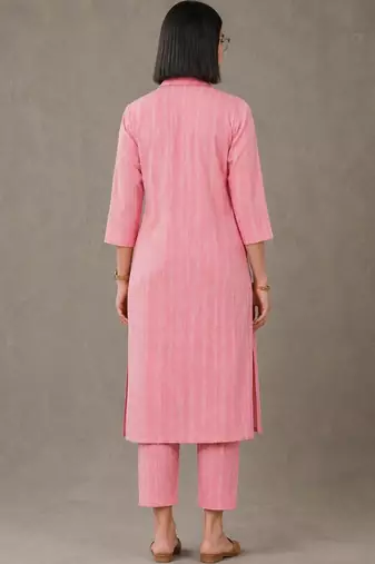 tailored women printed kurta with trousers