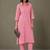 tailored women printed kurta with trousers
