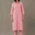 tailored women printed kurta with trousers
