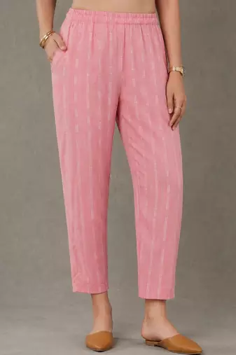 tailored women printed kurta with trousers