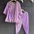 Light purple woven velvet kurta set