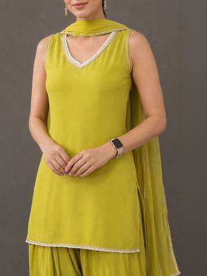formal women regular kurta with patiala & with dupatta 6