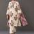 smart women floral printed regular thread work cotton kurta with trousers & with dupatta