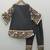 Black and yellow embroidered cotton silk kurta set