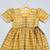 Yellow and purple embroidered cotton silk kurta dhoti set