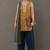 structured women floral printed regular cotton kurta with palazzos & with dupatta