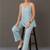 formal women printed kurta with trousers