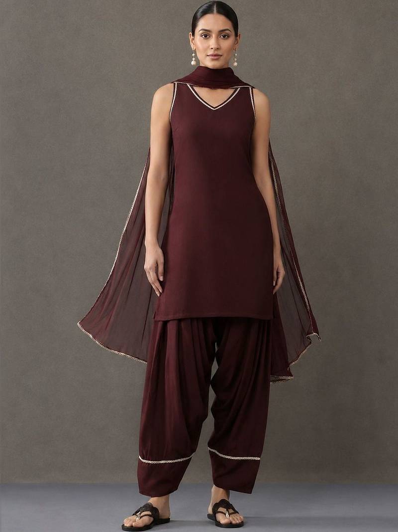 formal kurta with patiala & dupatta