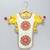 Yellow woven cotton silk sharara set