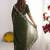 green embellished embroidered poly georgette heavy work saree